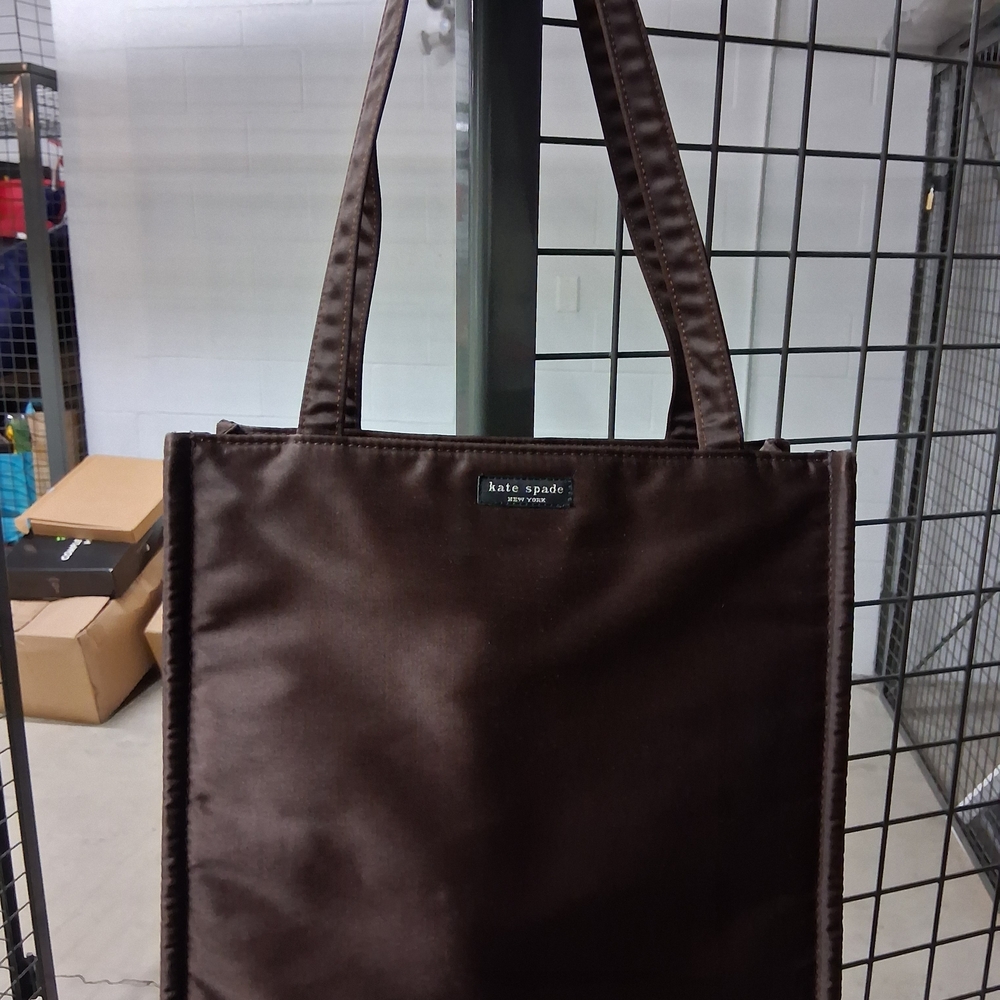 2 Pc's- Vintage 90's Kate Spade Nylon Brown Purse And Baby Bag Set